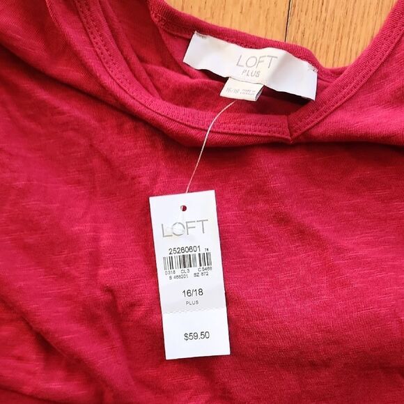LOFT PLUS Red Dress - Women's Size 16/18 - Picture 2 of 5